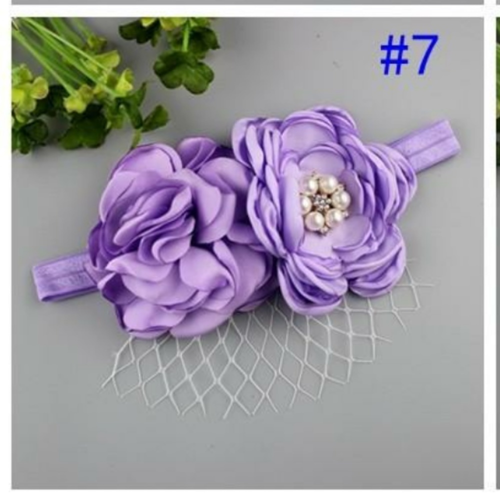 Headband W/Flower & Veil
